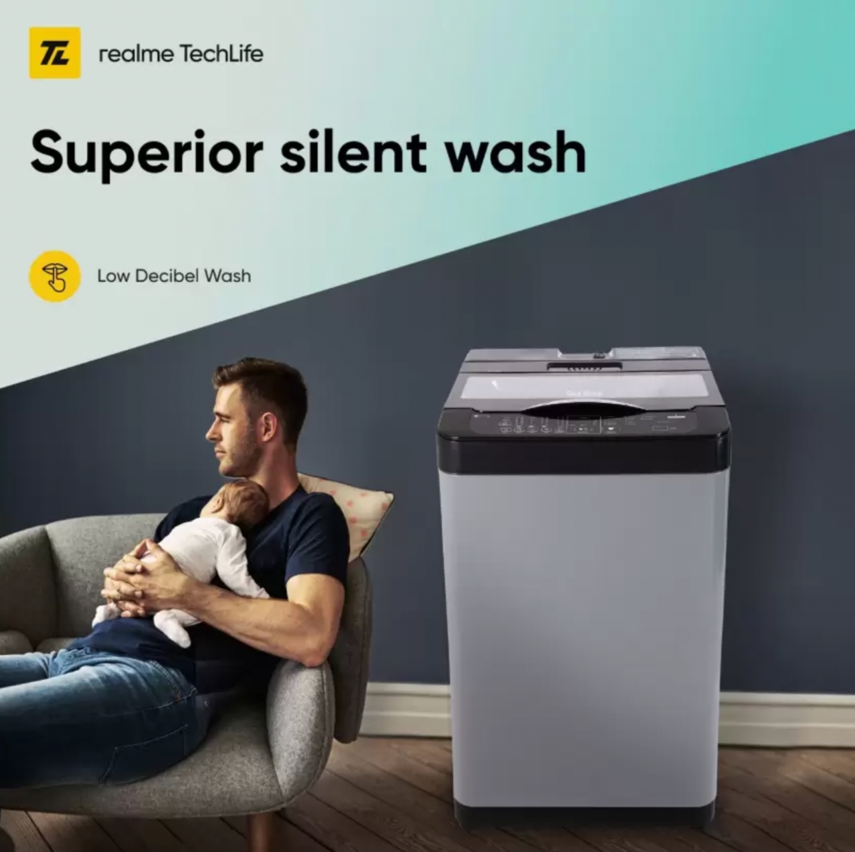 Unexpectedly Realme unveils its first upright washing machine with a